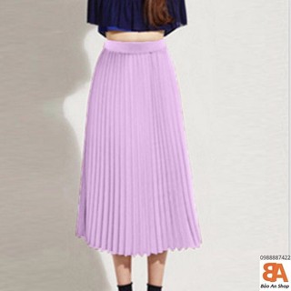 Chân váy dập ly from dài