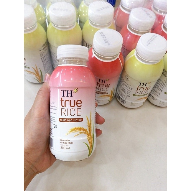 Nước Gạo Rang / Gạo Lứt Đỏ TH TRUE RICE chai 300ml