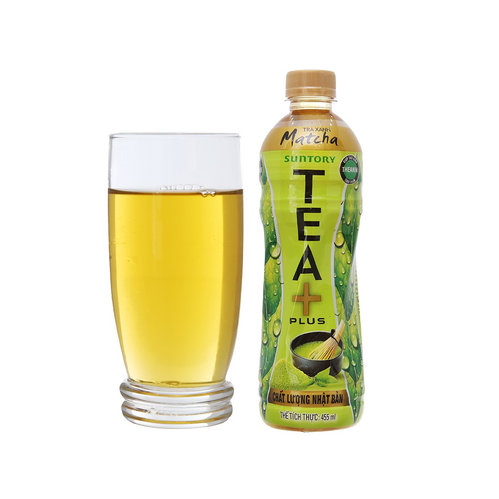 Trà xanh Matcha Tea+ Plus lốc 6 chai 455ml