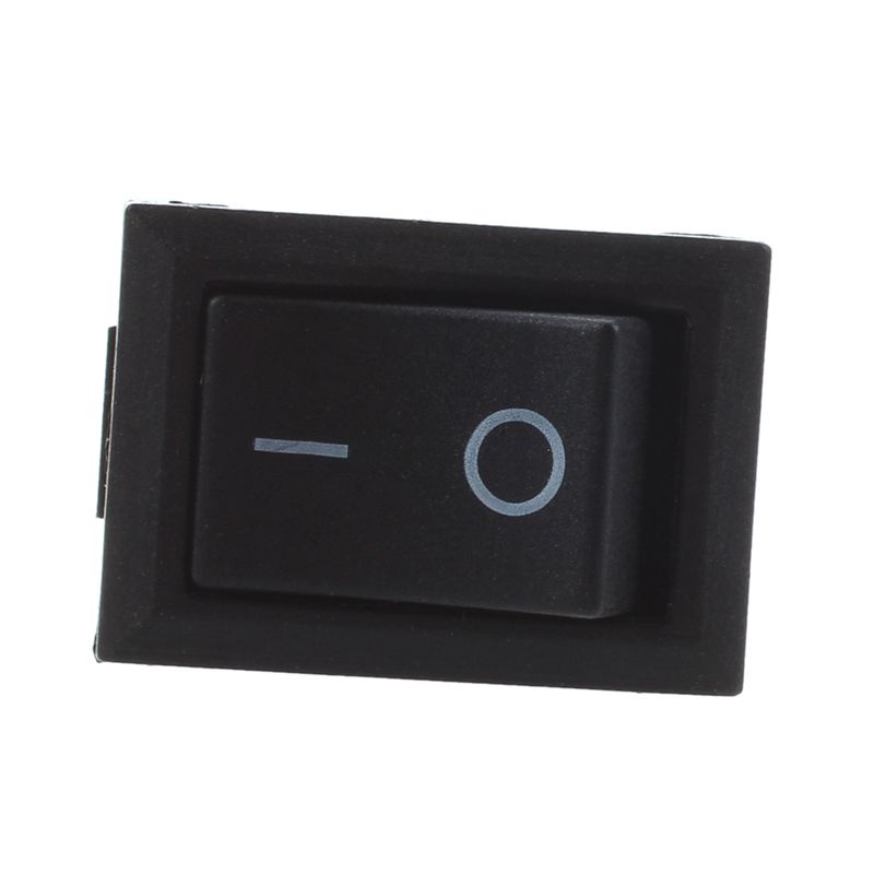 Set 10 Công Tắc Bập Bênh Mini 2 Chấu Màu Đen AC 125V 10A 250V 6A