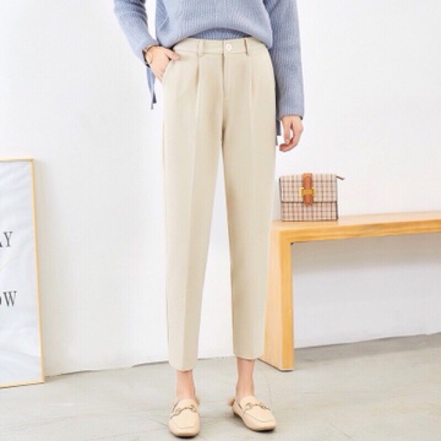 Quần tây cạp cúc khoá chun lưng nhiều màu tuyêt mưa ( Giá sỉ + ảnh thật ) | BigBuy360 - bigbuy360.vn