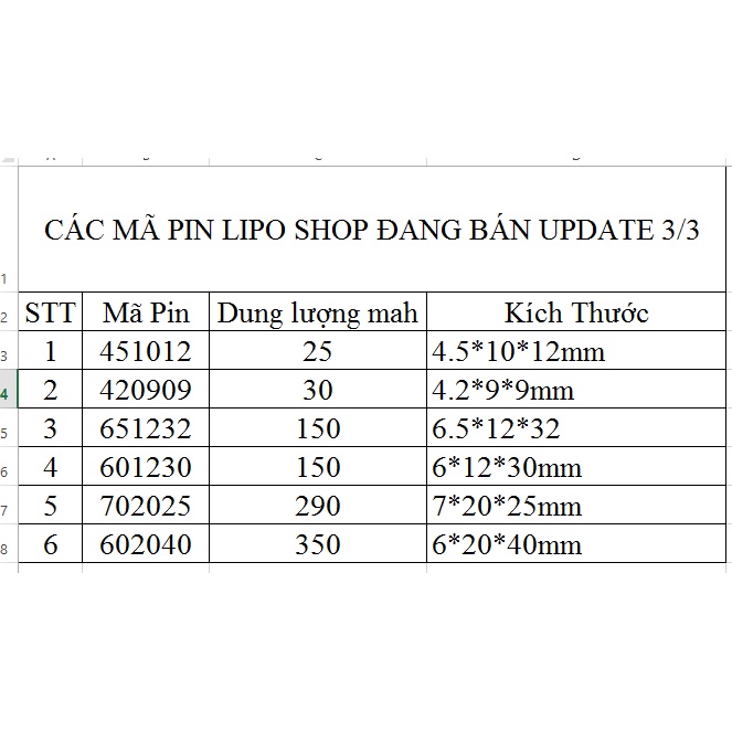 Pin Lipo 3.7V 420909 30mAh dùng cho tai nghe bluetooth - shop có video hướng dẫn thay pin