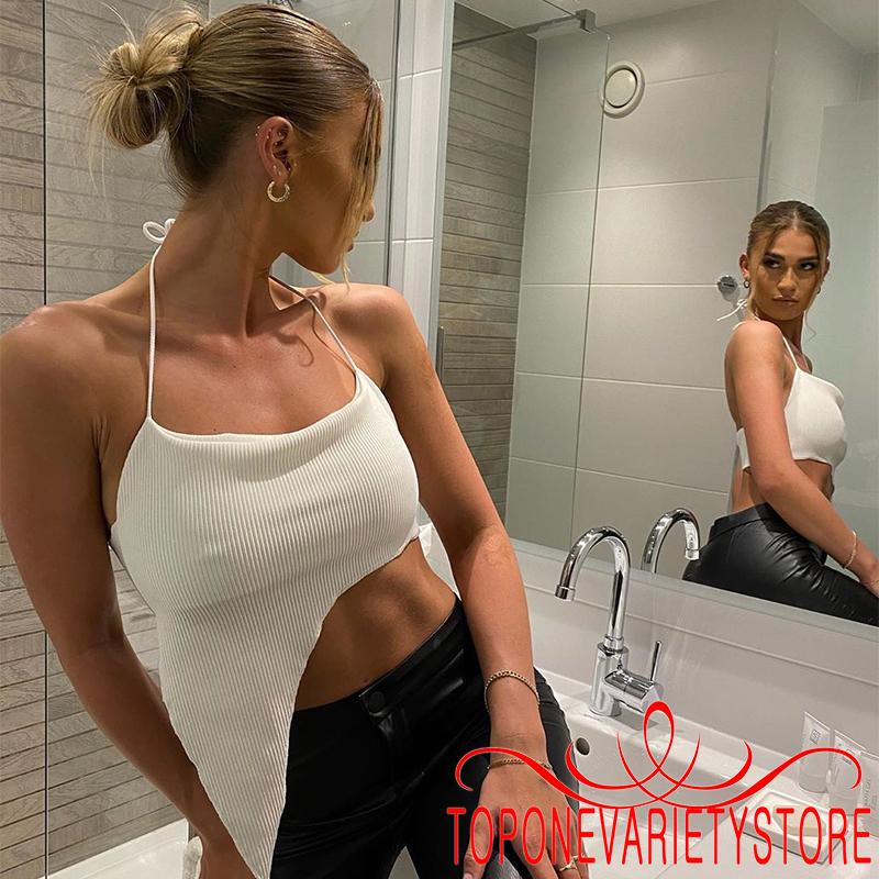 [Mã FAMAYWA giảm 10K đơn 50K] Áo Lửng Hai Dây Màu Trơn Gợi Cảm Cho Nữ | BigBuy360 - bigbuy360.vn