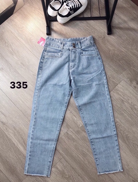 Quần baggy jean hai nút túi vuông, hình thật 100% | BigBuy360 - bigbuy360.vn