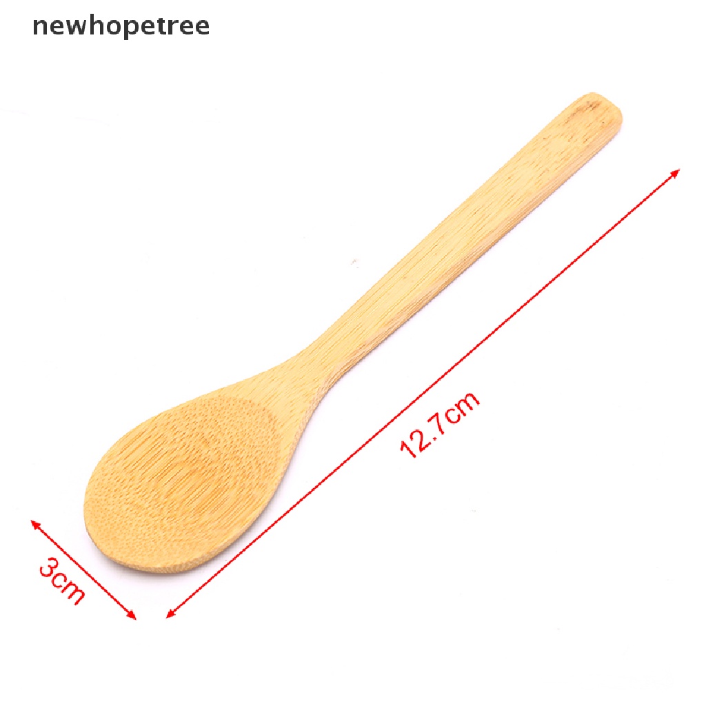 Muỗng Gỗ Tre Tròn Múc Trà / Cà Phê / Muối Tiện Dụng