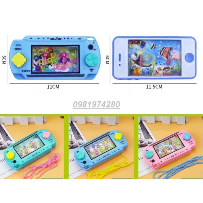 Trò chơi game cầm tay bấm nước bắn vòng nhiều loại