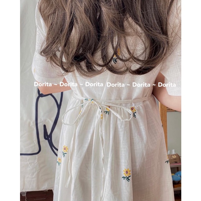 [Ảnh thật/Video] Váy babydoll hoa nhí vintage 2 lớp Dorita, Đầm babydoll hoa nhí cúc ngực - Dorita Boutique | BigBuy360 - bigbuy360.vn