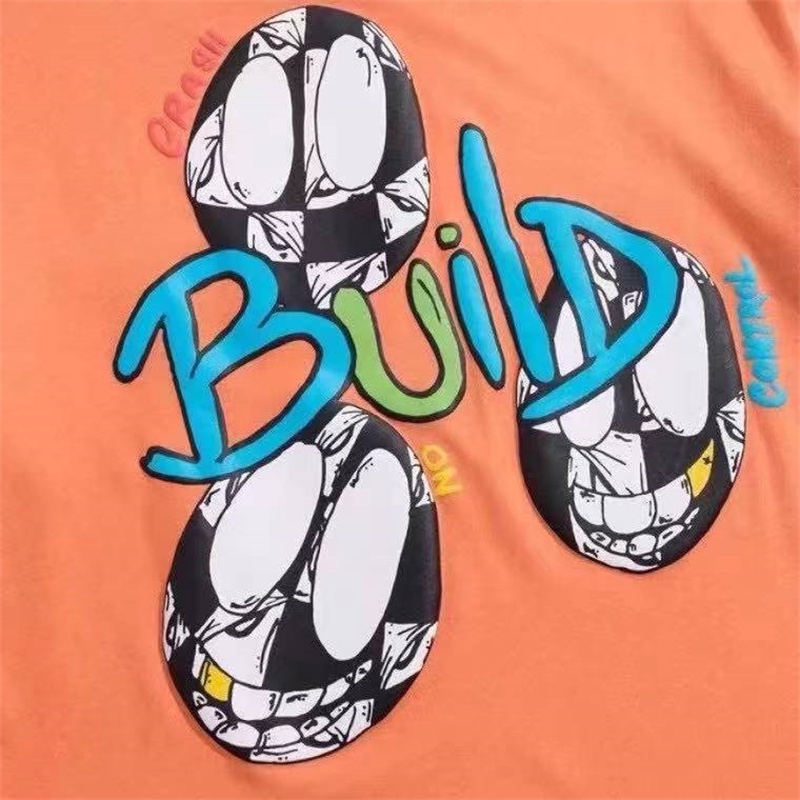 Áo Thun Cotton Ngắn Tay In Họa Tiết Hoạt Hình Thời Trang Unisex