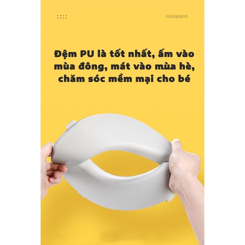 Bệ thu nhỏ bồn cầu bệ ngồi bồn cầu cho bé tập ngồi vệ sinh trên toilet cho bé từ 6 tháng tư thế ngồi tốt nhất bé