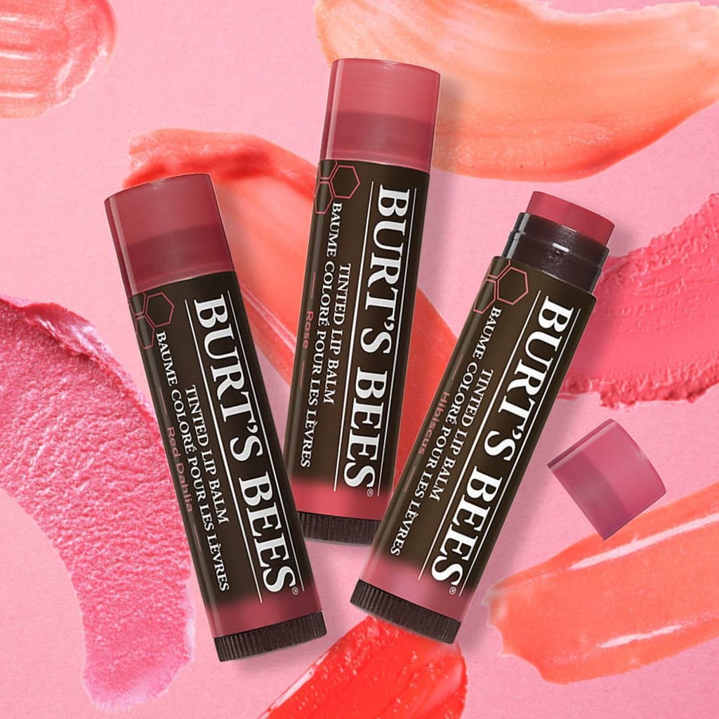 Son Dưỡng Có Màu Burts Bees Tinted Lip Balm 100% Tự Nhiên Burt Bee Tint