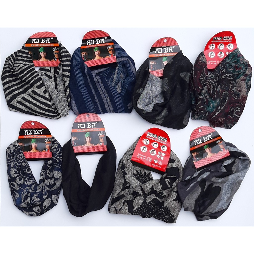 Combo 100 cái Khăn đa năng đi phượt, Chống Năng, Kháng Khuẩn Thun Cotton 4 Chiều (Giao màu ngẫu nhiên)