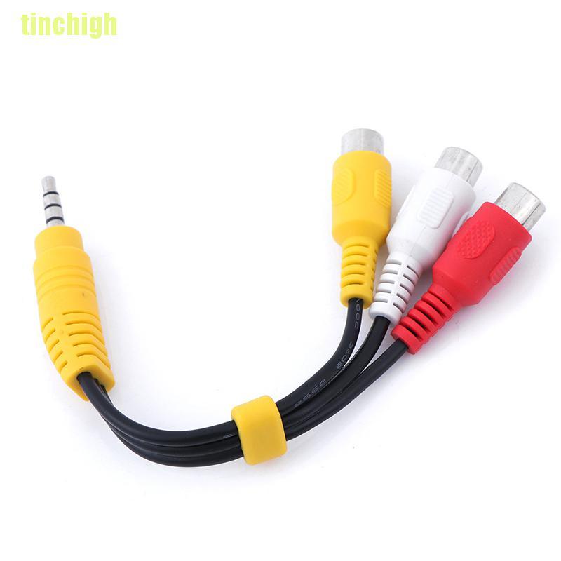 1 Đầu Chuyển Đổi Âm Thanh Rca 3.5mm Sang 3 Cổng Rca Chuyên Dụng