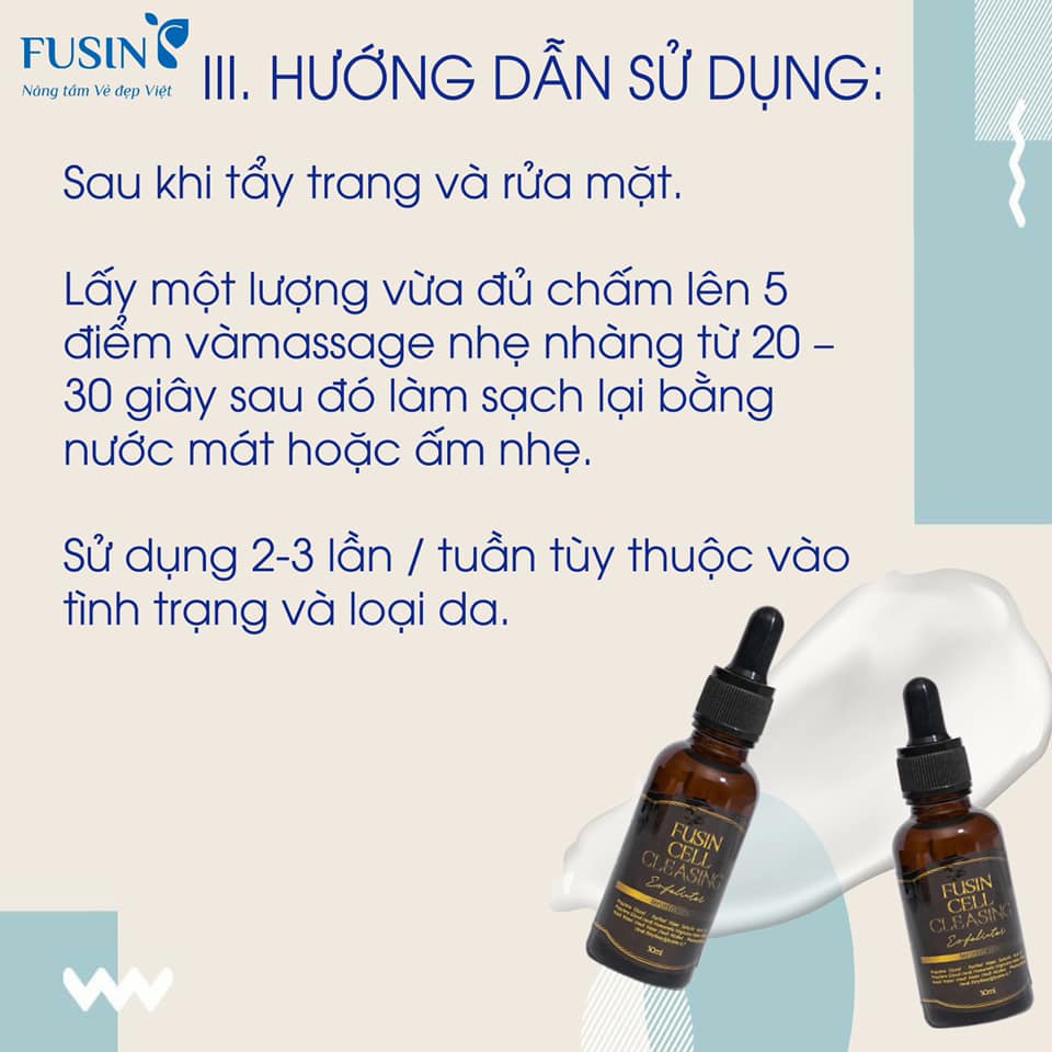 Tẩy da chết FUSIN CELL CLEASING  làm sạch da,thu nhỏ lỗ chân lông,ngăn ngừa mụn