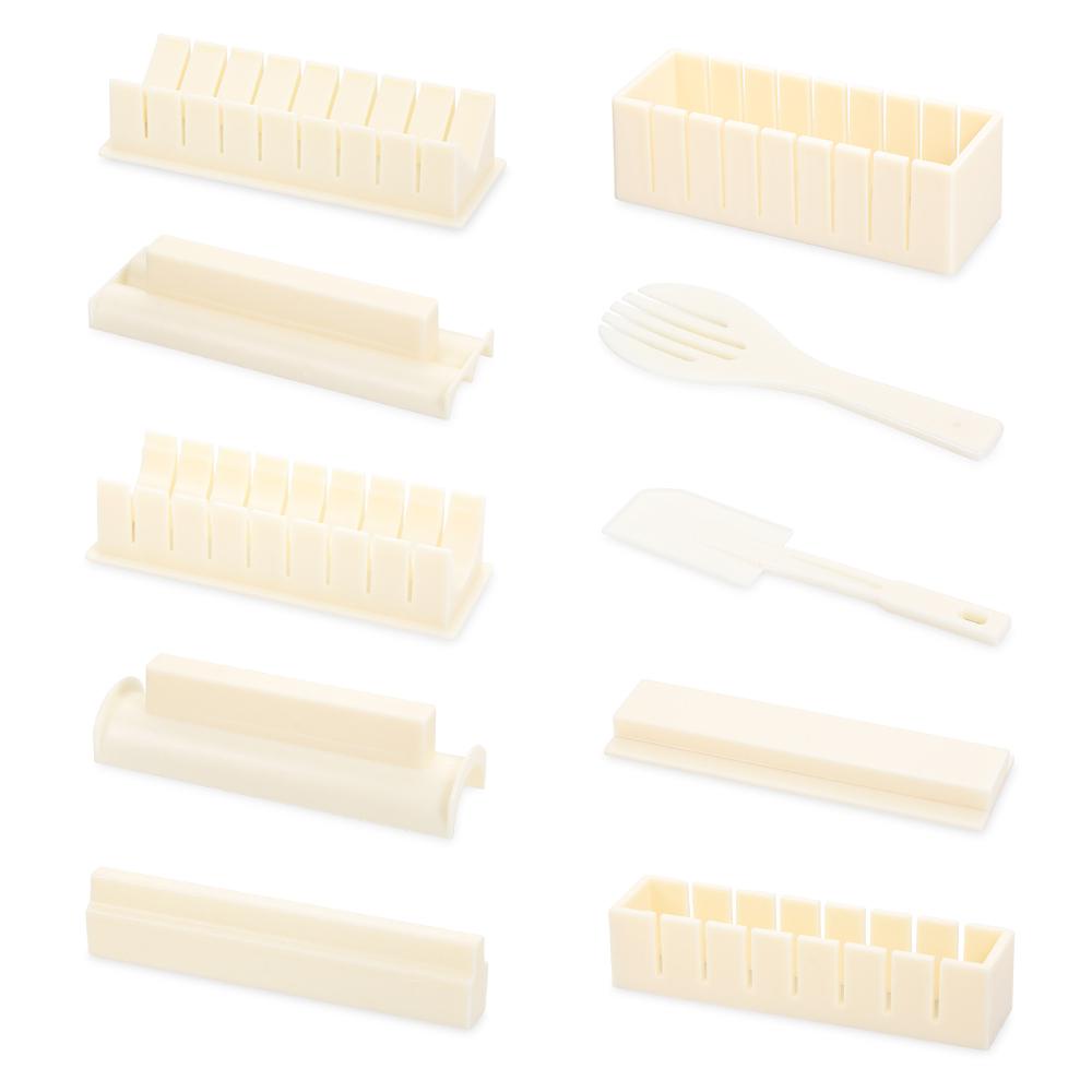 Set 3 / 10 Khuôn Làm Sushi Chống Dính Đa Năng Tiện Dụng