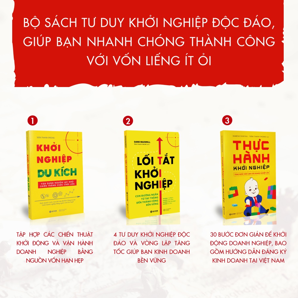 Sách - Combo Khởi Nghiệp Du Kích - Kinh Doanh Ít Vốn: Cách Để Khởi Động và Vận Hành Doanh Nghiệp Bằng Nguồn Vốn Hạn Hẹp