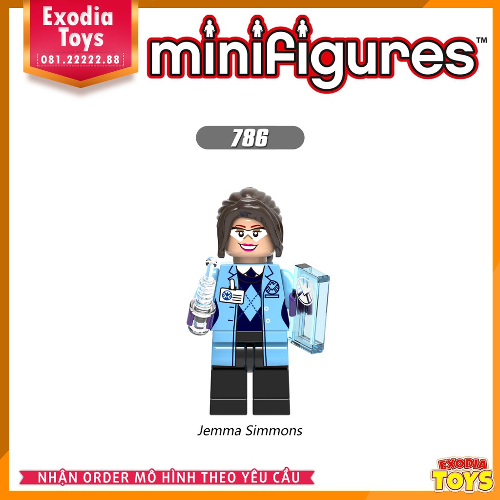 Xếp hình Minifigure Nhân vật đội đặc nhiệm SHIELD : Agents of SHIELD - Đồ Chơi Lắp Ghép Sáng Tạo - XINH X0182