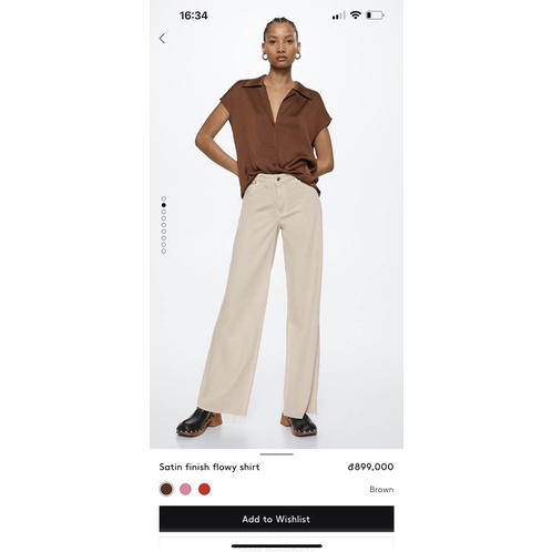 Áo sơ mi lụa kiểu