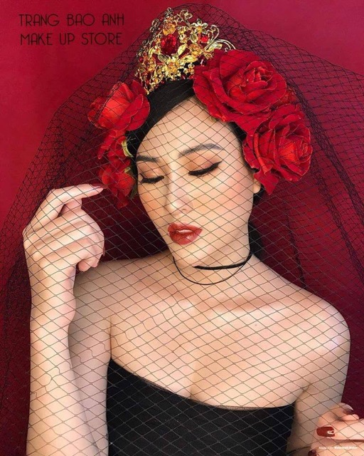 Lưới chụp beauty cô dâu