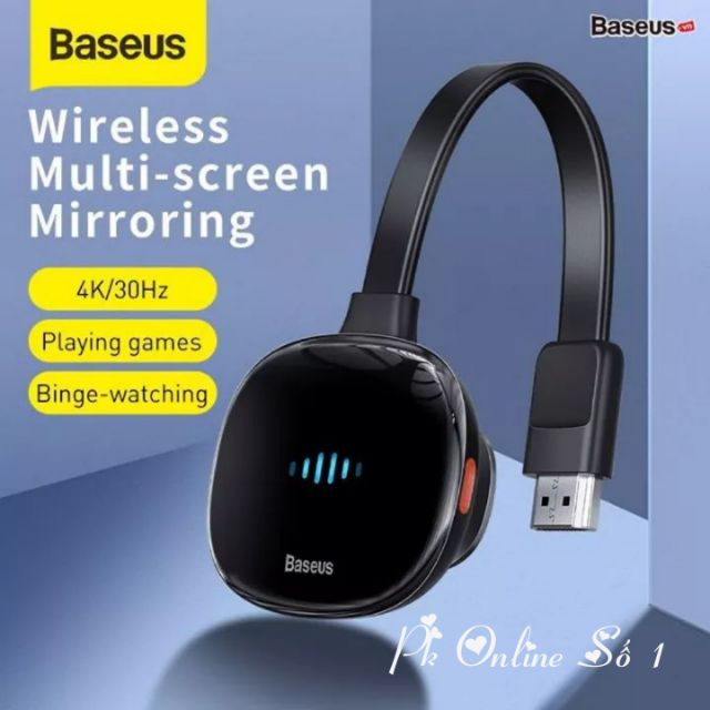 Bộ truyền hình ảnh qua HDMI không dây Baseus Meteorite Shimmer Wireless Display Adapter cho Smartphone/ iPad/ Macbook