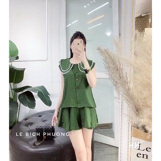 Set đũi bèo cổ ren hàng cao cấp