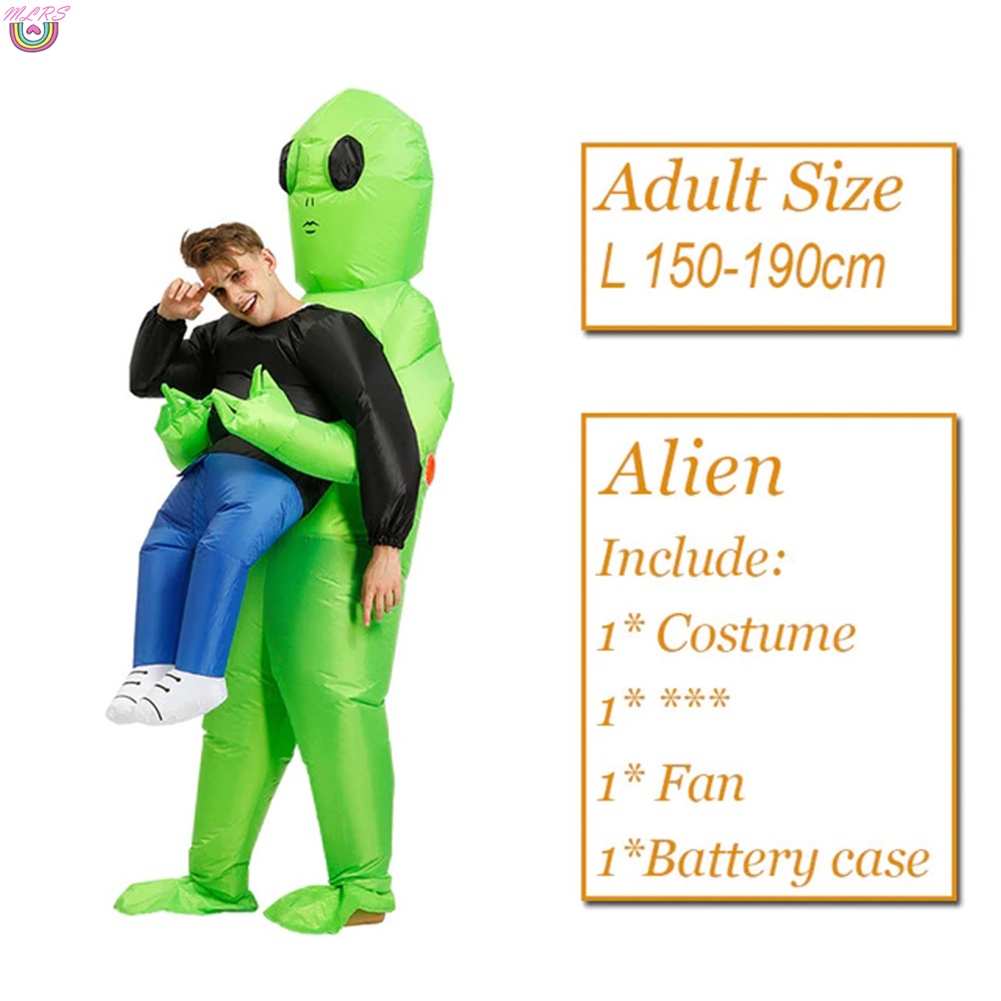 Đồ bơm hơi hóa trang tiệc Halloween màu xanh lá độc đáo vui nhộn