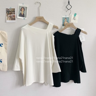 Áo pull lệch vai