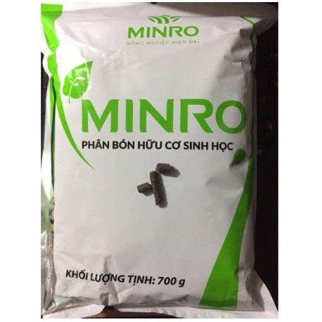Minro 700gram Phân hữu cơ sinh học cao cấp Công nghệ Hà Lan