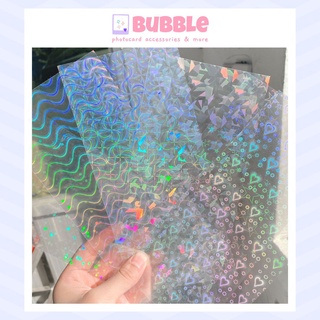 Màng cán hologram trang trí toploader photocard màng dán decal họa tiết holo decor sticker card des top