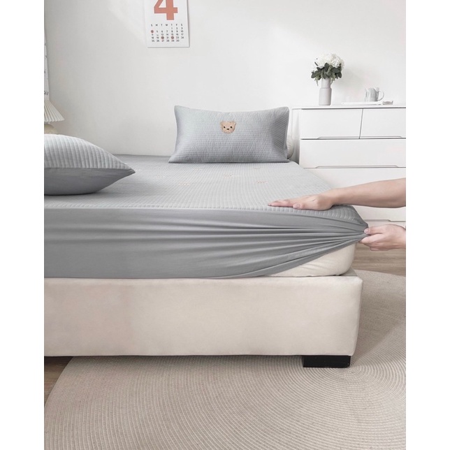 Set Ga Gối Cotton Chần Cao Cấp Mềm Thoáng Mát, Giữ Nhiệt Tốt_shinbedding