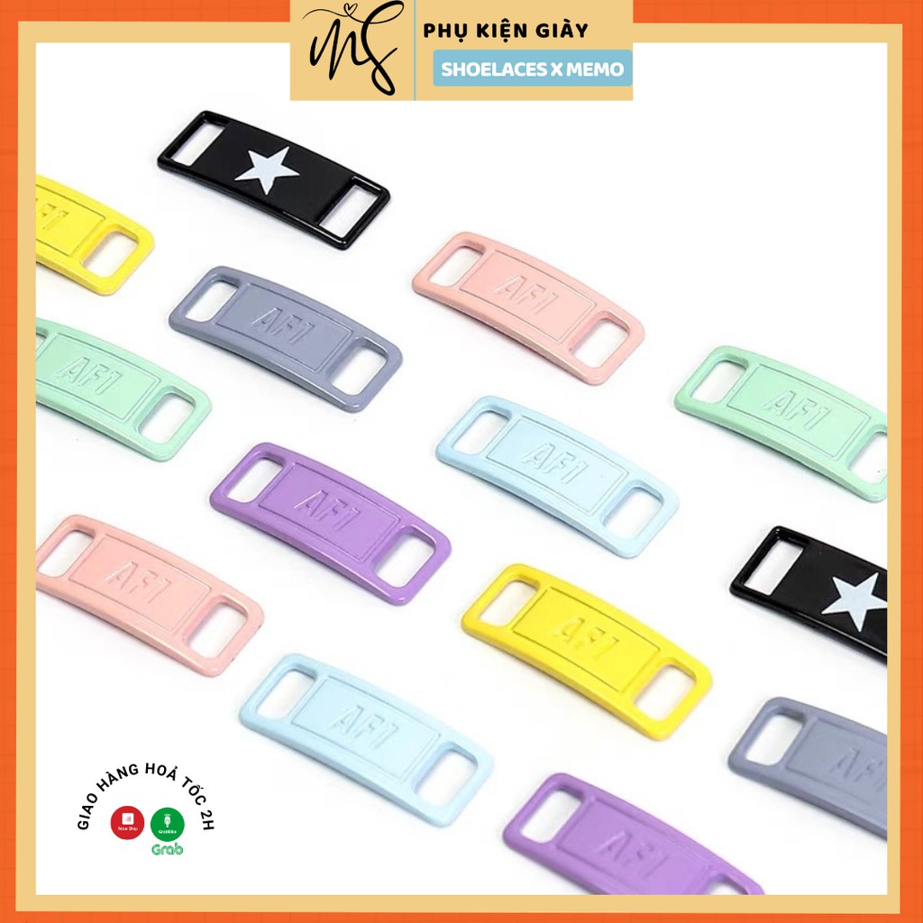 Lacetags Pastel AF1 Khoá Dây Giày Sắc Màu- Phụ kiện dây giày Lacetag &amp; pins