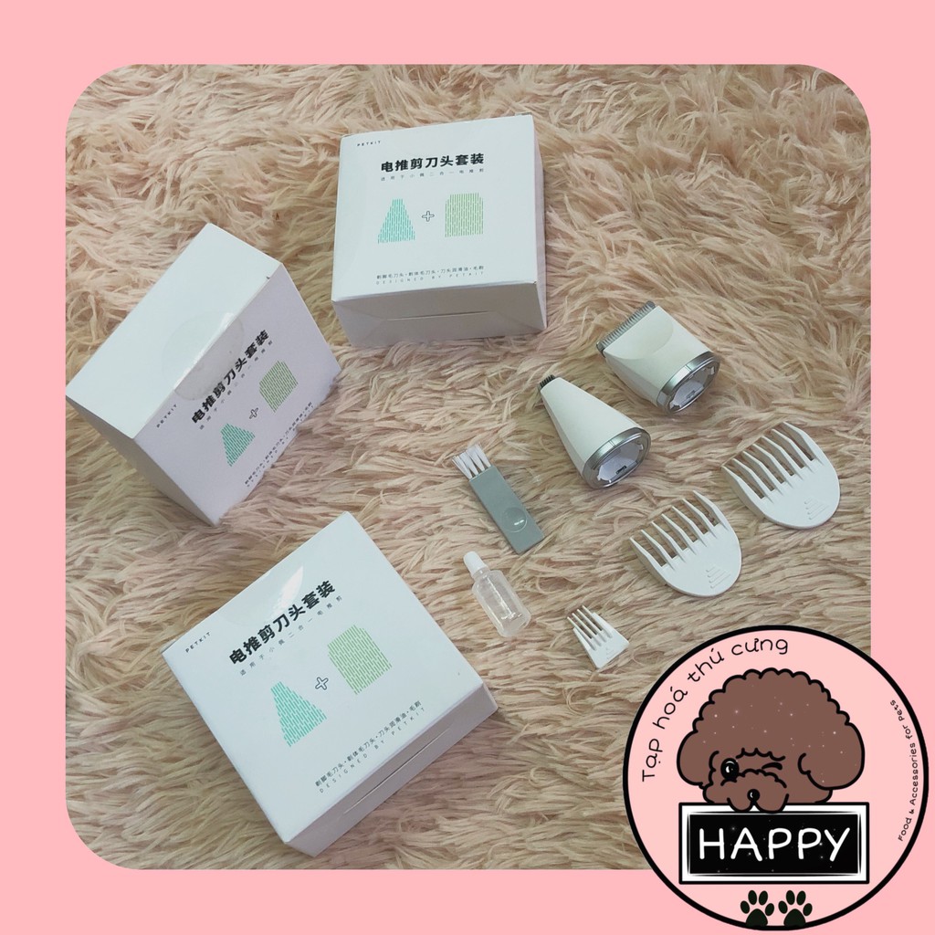 Bộ lưỡi thay tông đơ Petkit / Bộ phụ kiện thay thế dùng cho máy cạo Pet kit [Ảnh thật] [Có sẵn] - Tạp Hóa Thú Cưng Happy