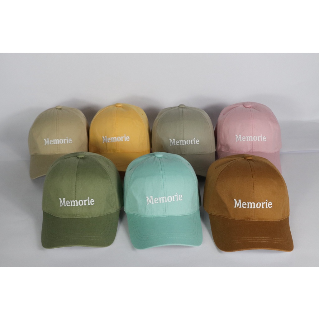 Mũ lưỡi trai X.store thêu chữ Memorie nam nữ nhiều màu phong cách Unisex Hot Trend 1052