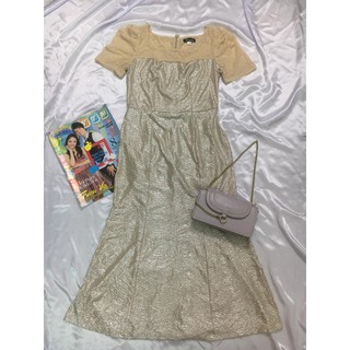 Đầm nhũ phối ren bi đuôi cá