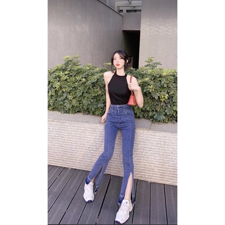 (Sẵn S VẢI THUN GÂN ĐẸP)Bodysuit khoét eo cao | BigBuy360 - bigbuy360.vn