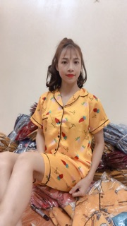 Đồ Bộ Lụa Satin Lửng