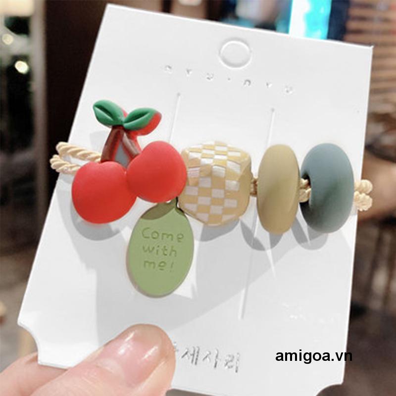 ✨✨Dây buộc tóc trang trí trái cây phong cách Hàn Quốc đáng yêu thời trang dành cho nữ