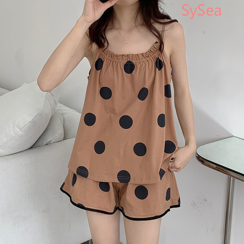 Đồ ngủ hai mảnh thời trang mùa hè quyến rũ cho nữ