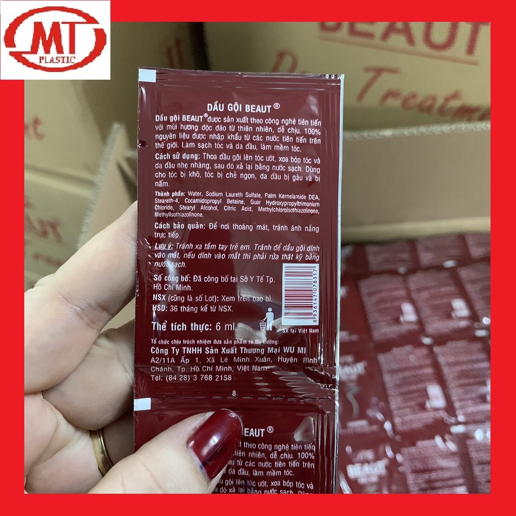 [sỉ thùng 80 dây] Dầu gội cao cấp beaut top hương thơm sang chảnh 960 gói