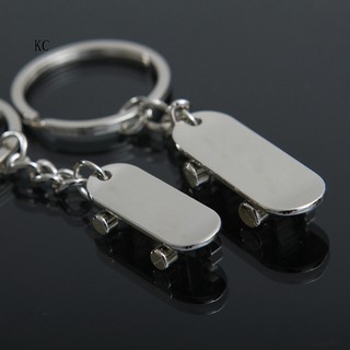 ❣2 Pcs Lovely Mini Skateboard Couple Keychain Bag Pouch Key Ring Decoration Gift