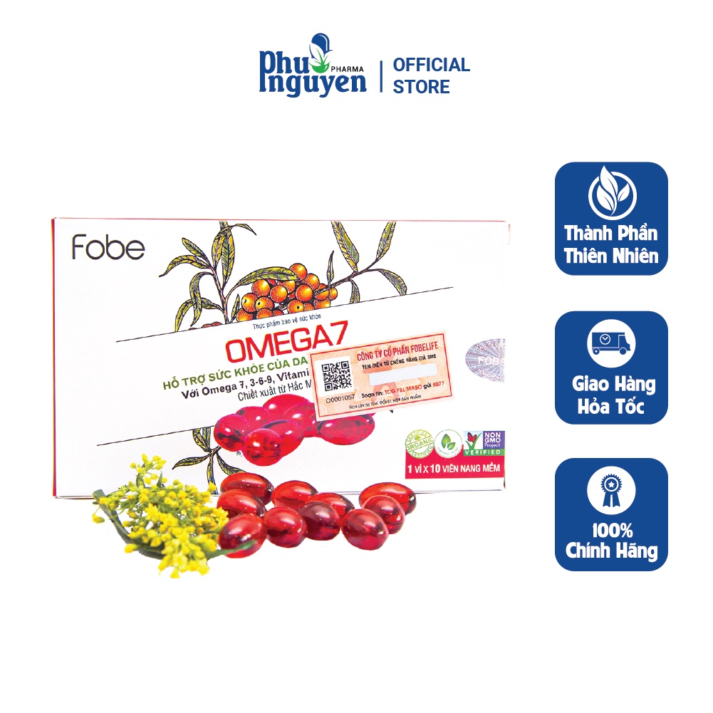 Omega7- Giảm khô âm đạo hiệu quả, làm đẹp da. Dùng được cho người ăn chay- u xơ - u nang- Đạt chuẩn GMP