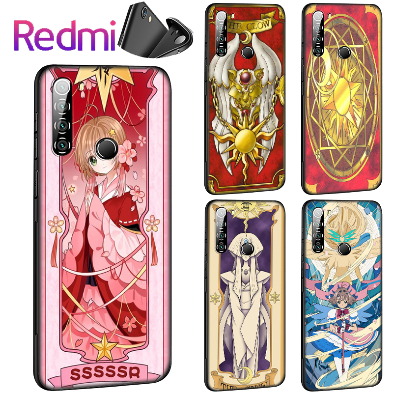 Mềm Ốp Lưng Họa Tiết Hoạt Hình Thủ Lĩnh Thẻ Bài Sakura Cho Xiaomi Redmi Note 8t 8 7 6 5 Pro Poco X2 Note5 Note6 Note7 Note8 Sh209