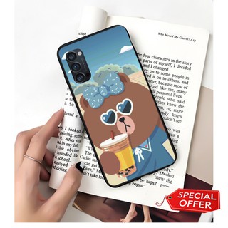 Ốp lưng Oppo Reno 4 Pro/ Reno 4/ Reno 3 Pro/ Reno 3/ Reno 2/ Reno 2F/ Reno BST Trà Sữa và Gấu - Mycase