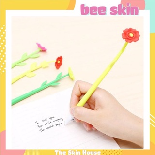 Set 4 bút bi hoa nhiều màu sắc tiện dụng