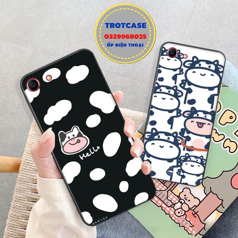 [ OPPO ] Ốp lưng điện thoại OPPO A71 / A83 - in hình bò sữa Moo và bò sữa âm nhạc cùng với bò sữa hello đẹp | BigBuy360 - bigbuy360.vn