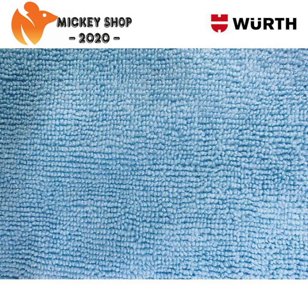 [ CHUYÊN DÙNG ] Bộ 4 Khăn Lau Chống Trầy Xước WURTH Micro-Fiber Cloth 40x40cm 0899900117