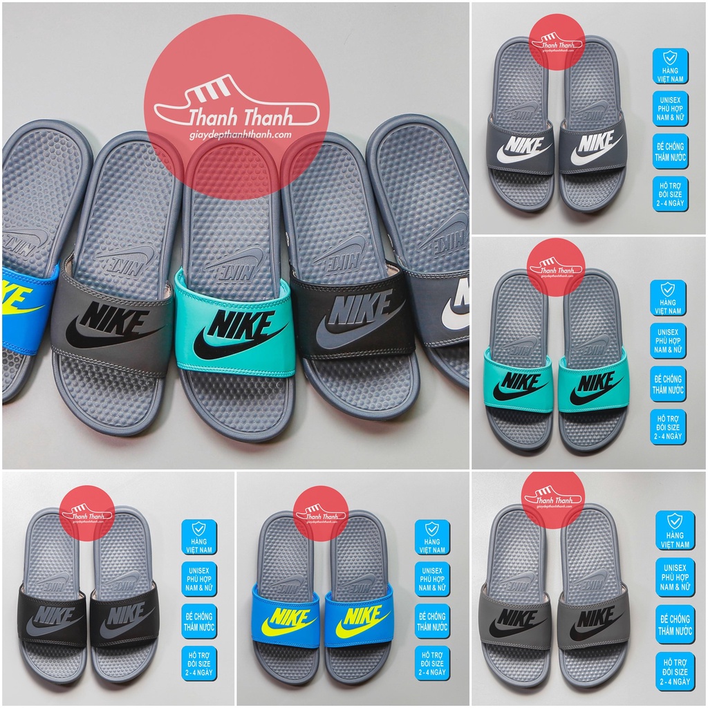 dép nam nữ quai ngang nike-nk màu xám