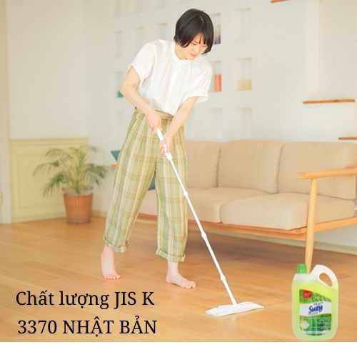 Nước lau đồ gỗ và sàn gỗ chuyên dụng Suzy Nhật Bản 4Kg - thành phần Hữu CơNước lau sàn gỗ và đồ gỗ Suzy 4Kg