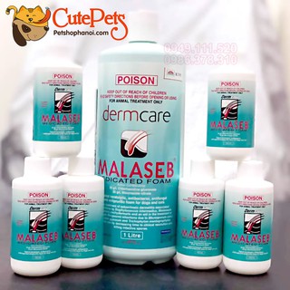 Sữa tắm nấm viêm da DermCare Malaseb 100ml cho chó mèo - CutePets