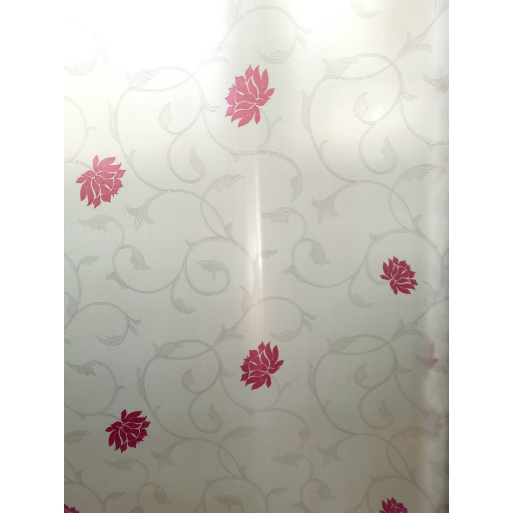 Decal dán kính mờ họa tiết và hoa văn - Đề can dán kính mờ hoa văn đẹp khổ 90cm - Trang trí cửa kính, nhà tắm