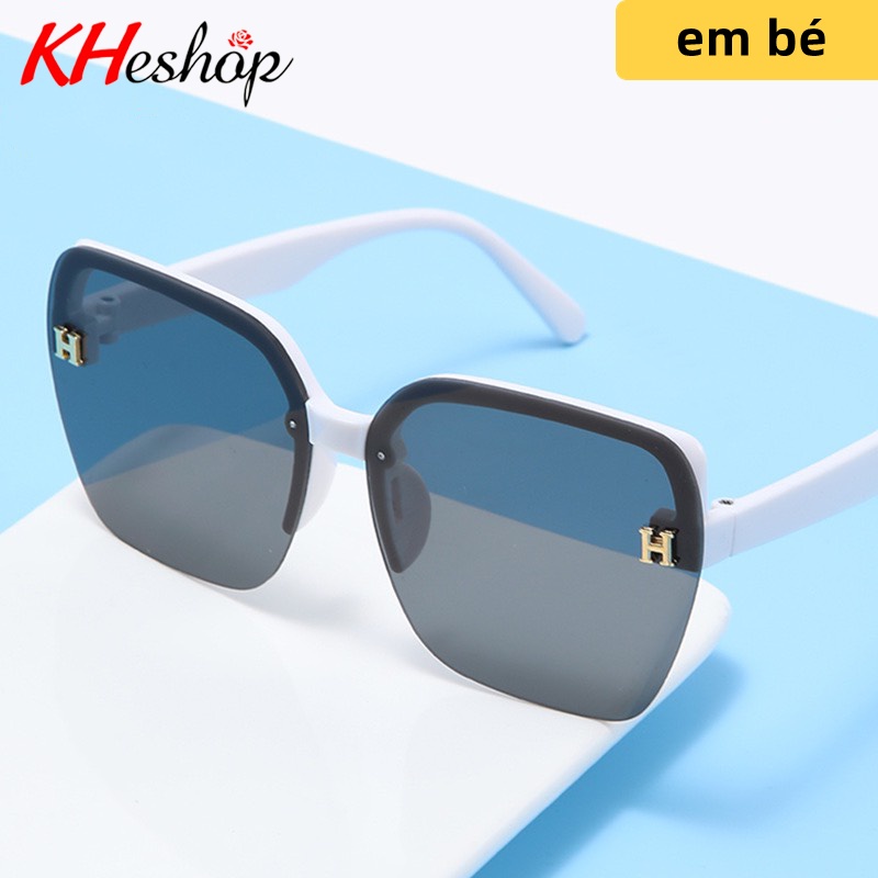 Kính Thời Trang mẫu mới nhất 2022 cho bé yêu form vuông viền nửa tròng chữ H siêu xinh mã Y8855